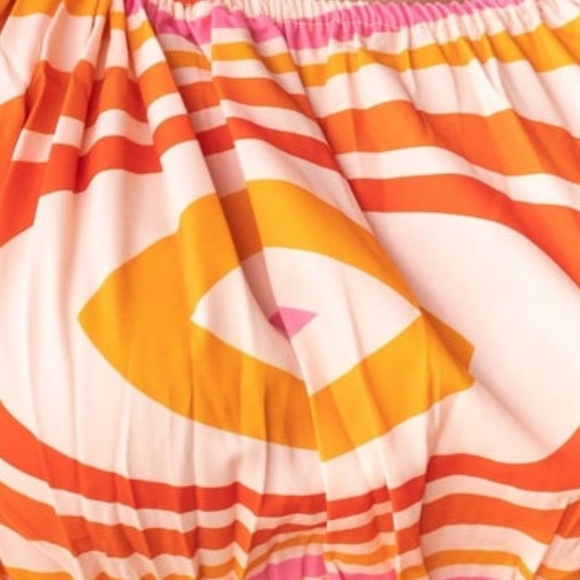 NEW WITH TAGS. EMMA&GRACE MODERN BLOUSE HOT PINK,ORANGE GROOVY PATTERN. 3XL HOT! - Picture 6 of 11